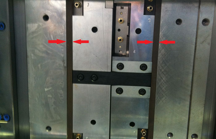 Insulation plates in mold