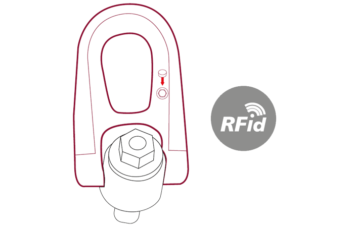 Lifting technology with RFID