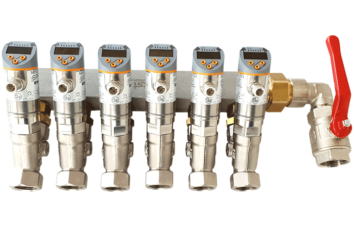 Distributor wuth flowmeter