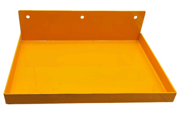 Storage compartment for hose trolley