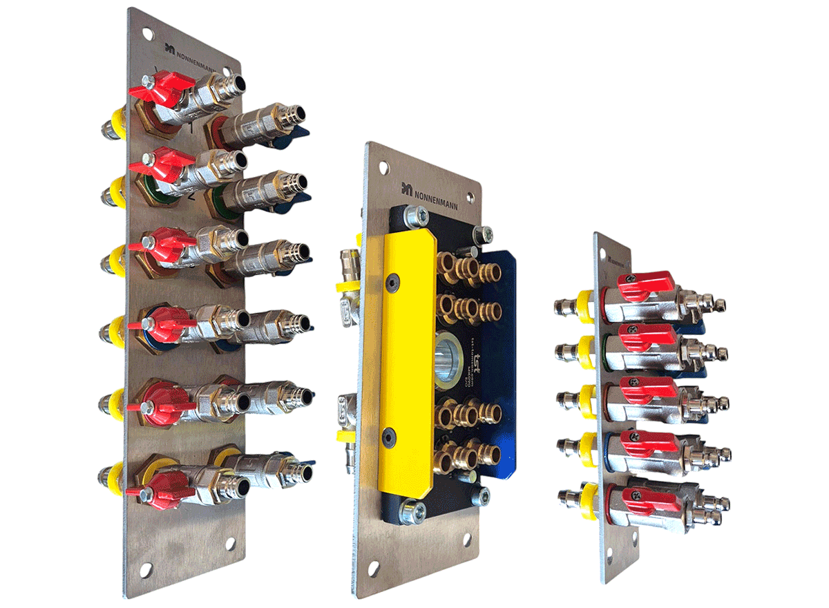 Equipped tempering connection plates